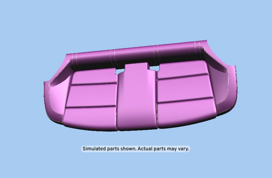 GM Genuine Parts Jet Black Rear Seat Cushion Cover