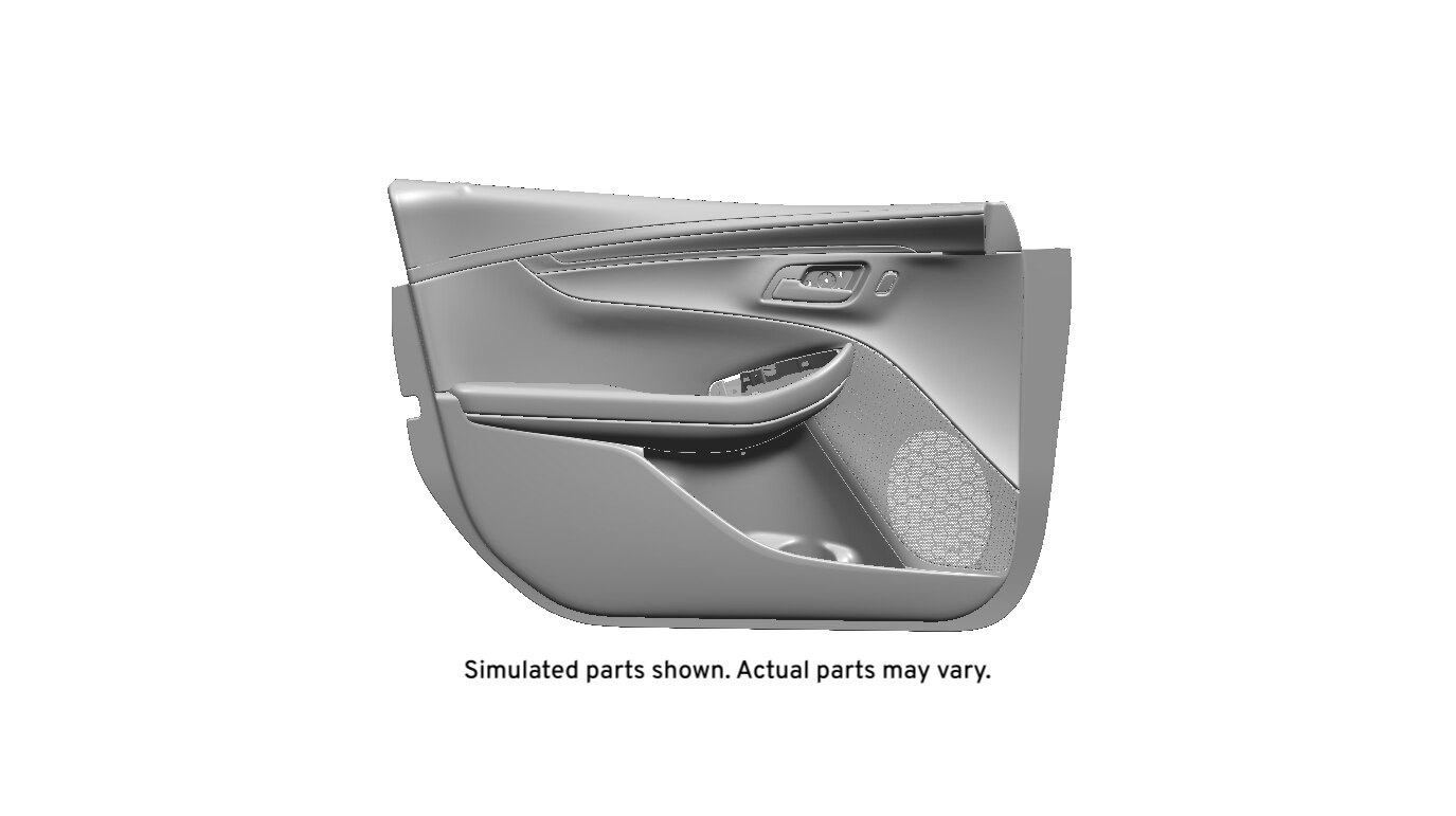 GM Genuine Parts Jet Black Front Driver Side Door Trim