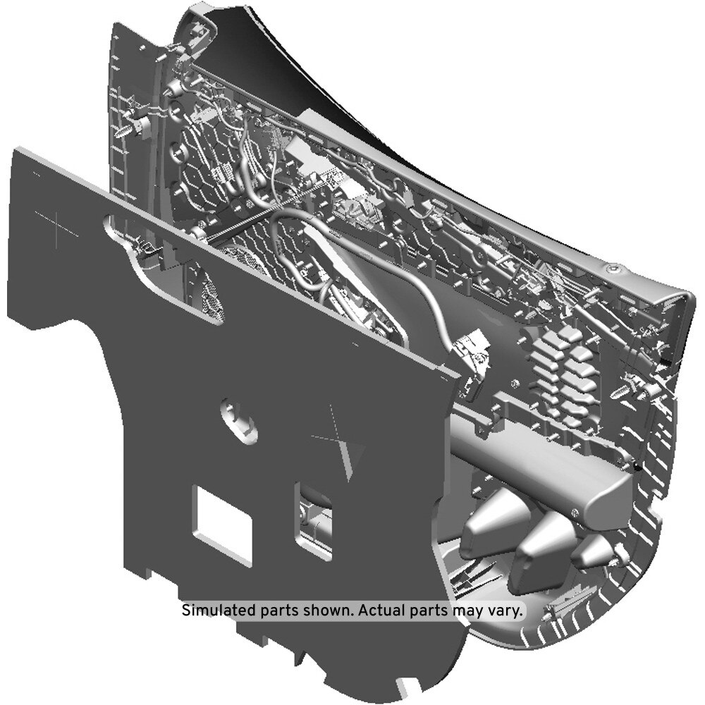 GM Genuine Parts Dark Titanium Front Driver Side Door Trim