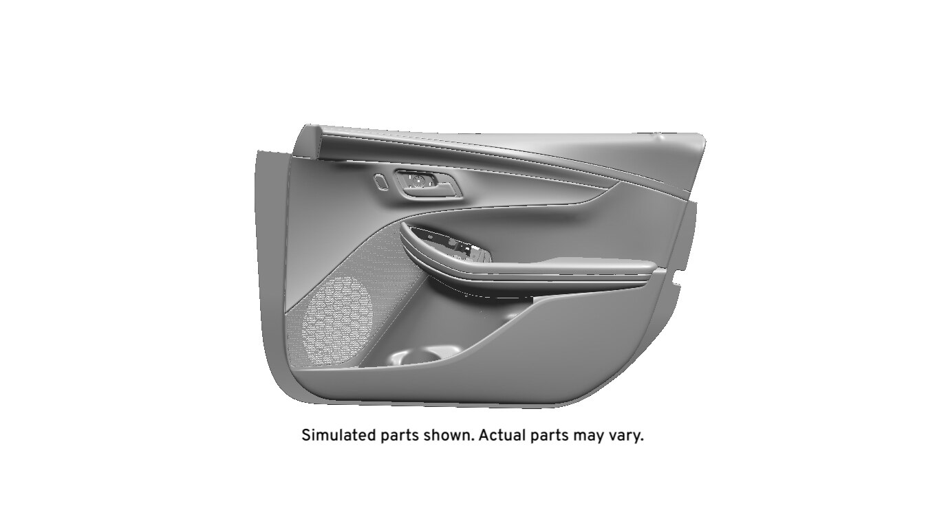 GM Genuine Parts Dark Titanium Front Passenger Side Door Trim