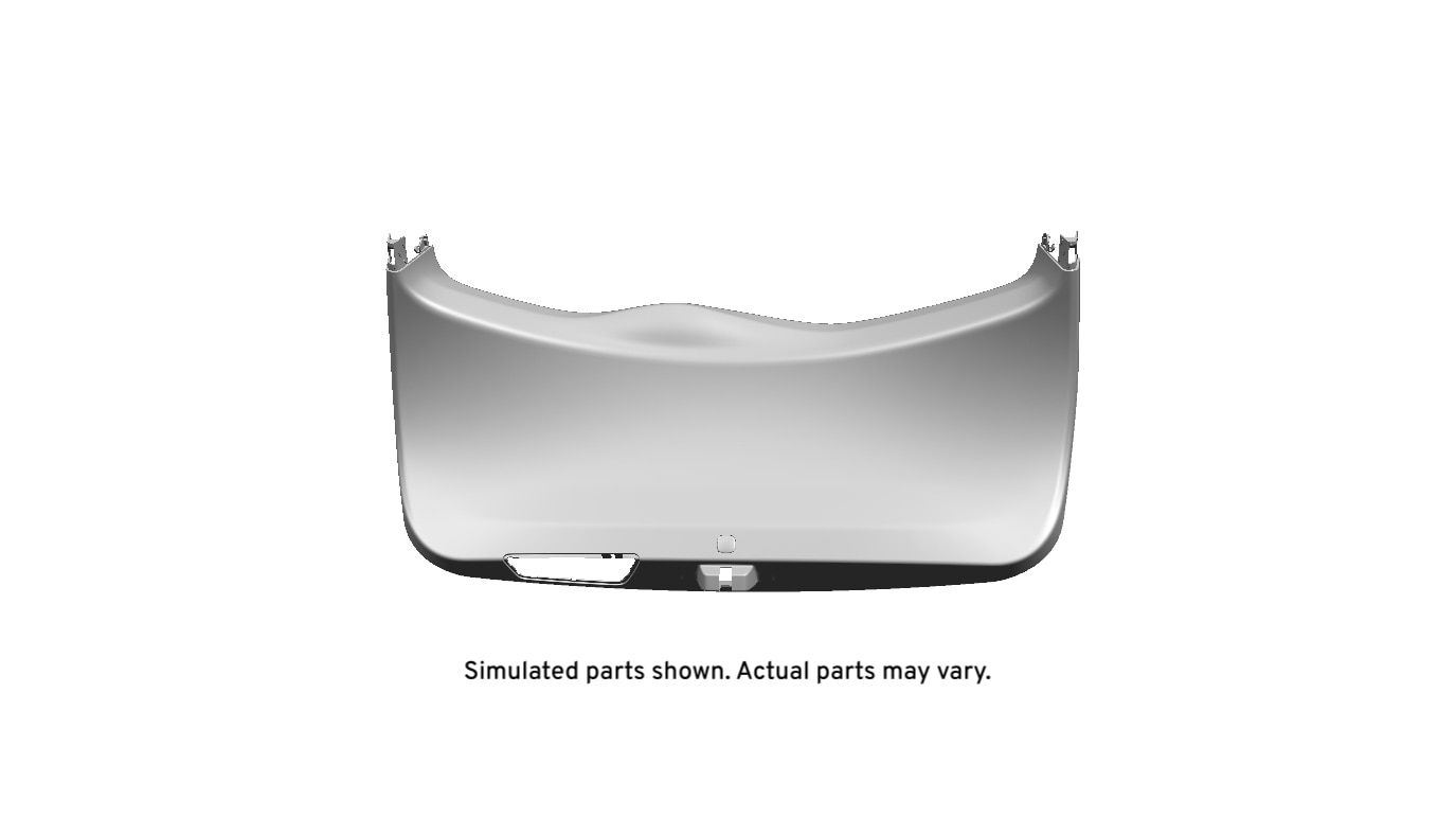 GM Genuine Parts Jet Black Liftgate Lower Trim Panel