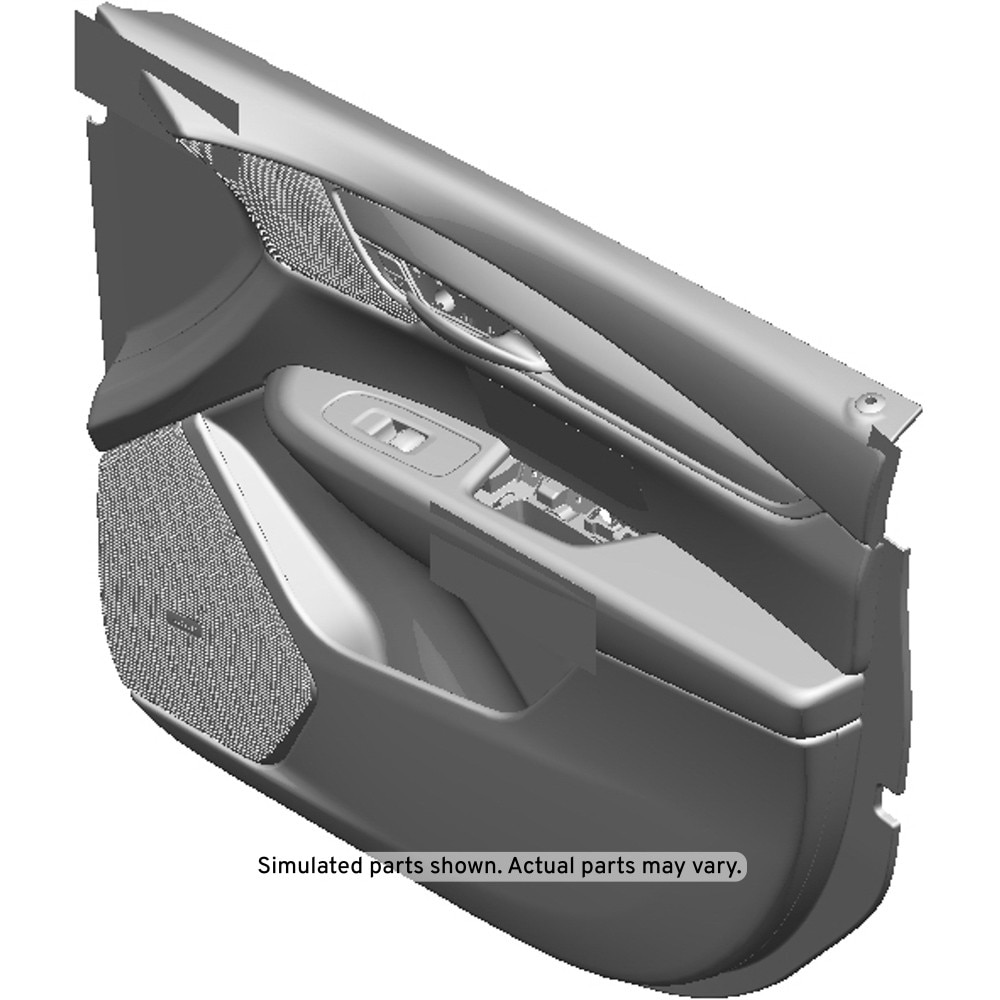 GM Genuine Parts Jet Black Front Passenger Side Door Trim