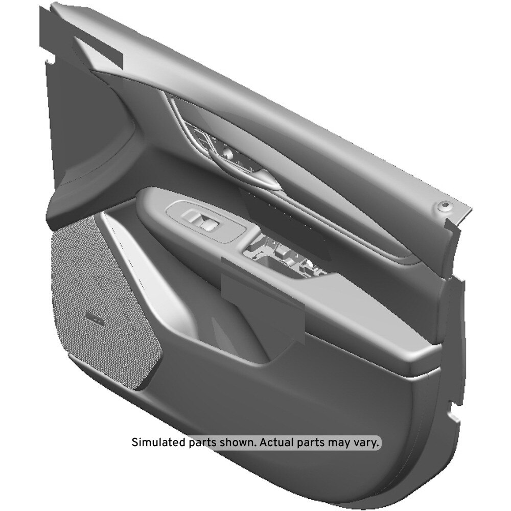 GM Genuine Parts Black Front Passenger Side Door Trim