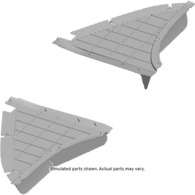GM Genuine Parts Front Tire Front Air Deflector