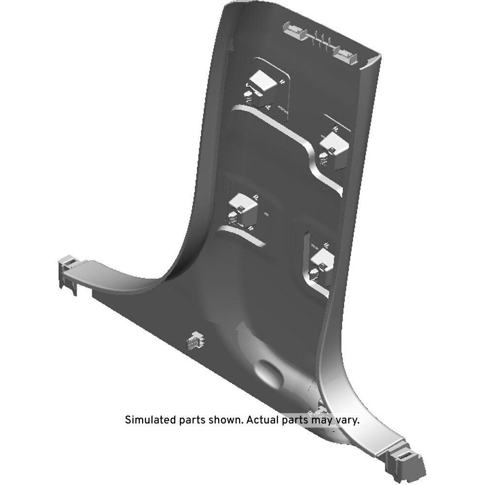 GM Genuine Parts Light Neutral Driver Side Center Pillar Lower Trim Panel