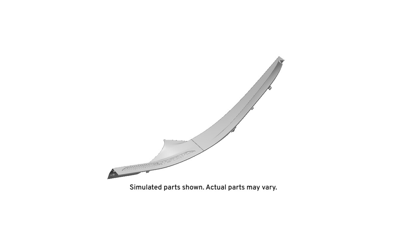 GM Genuine Parts Light Neutral Driver Side Body Lock Pillar Garnish Molding