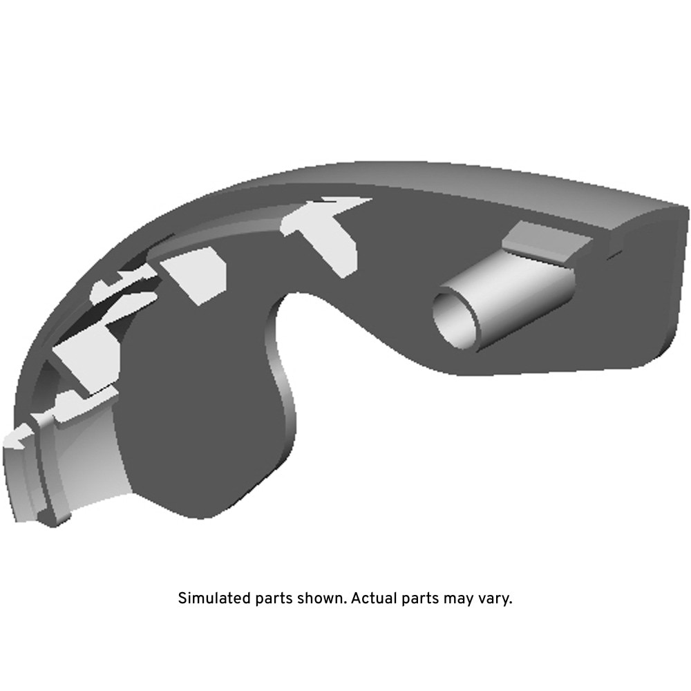 GM Genuine Parts Jet Black Rear Seat Armrest Hinge Finish Cover
