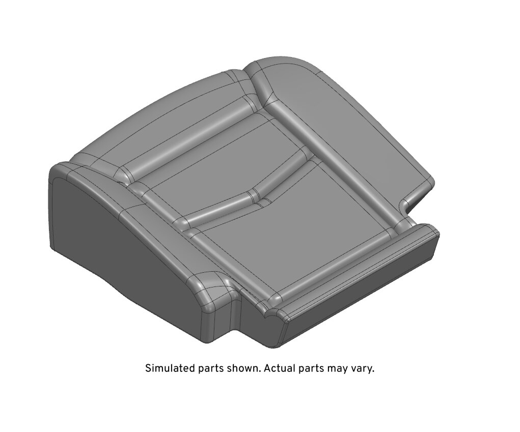 GM Genuine Parts Smokey Plum Rear Passenger Side Seat Cushion Cover