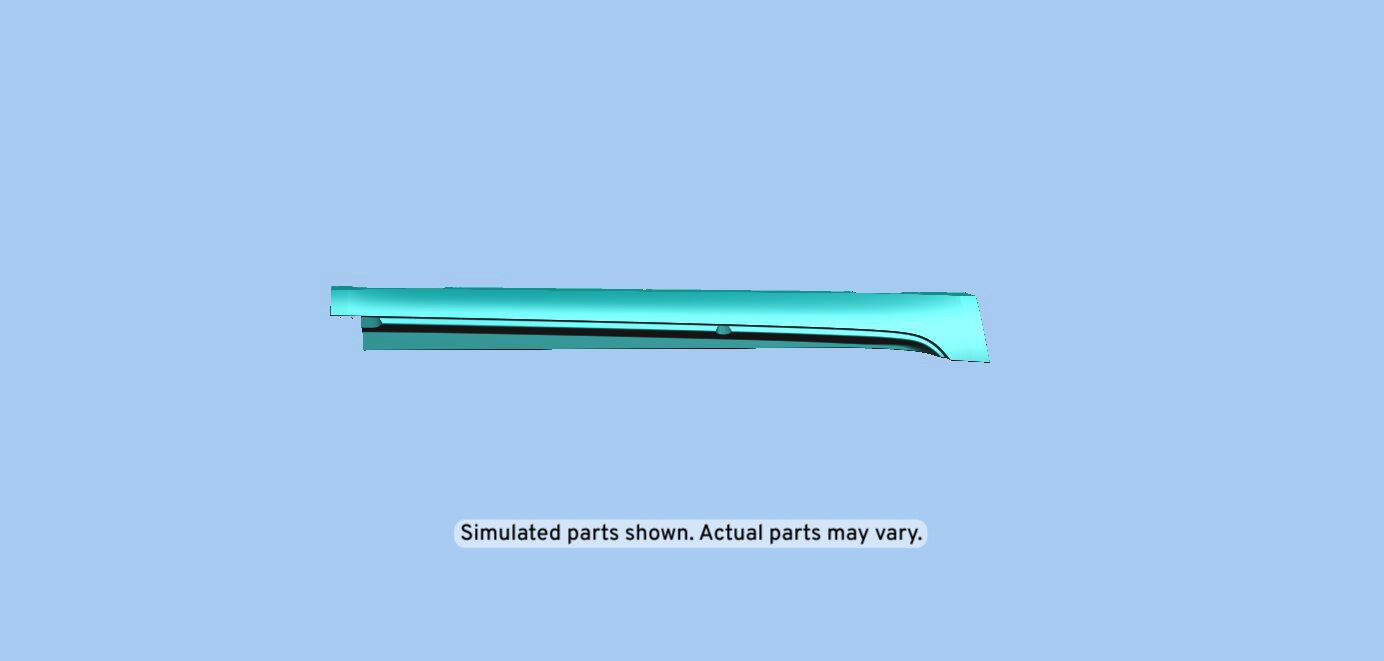 GM Genuine Parts Primed Passenger Side Rocker Panel Molding