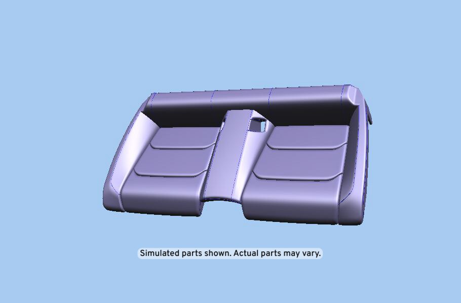 GM Genuine Parts Medium Ash Gray Rear Seat Cushion Cover