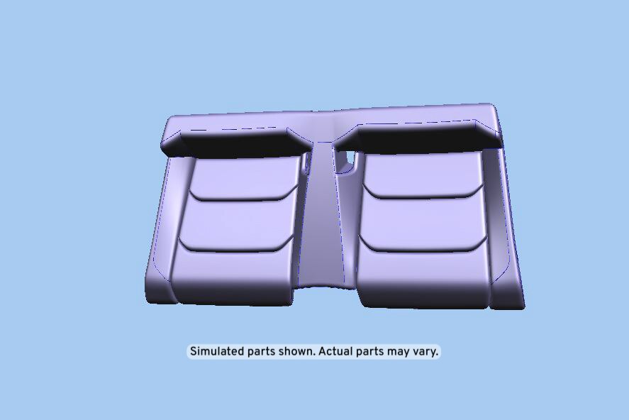 GM Genuine Parts Jet Black Rear Seat Cushion Cover