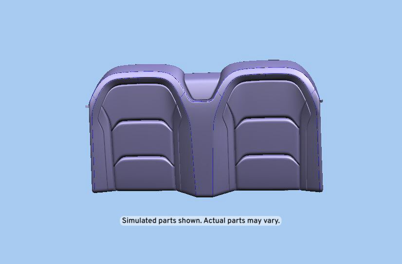GM Genuine Parts Ceramic White Rear Seat Back Cushion Cover