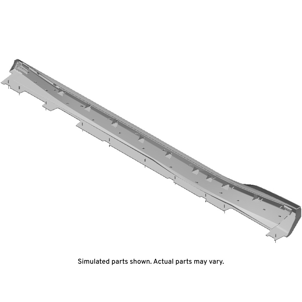 GM Genuine Parts Black Meet Kettle Metallic Passenger Side Rocker Panel Molding Package