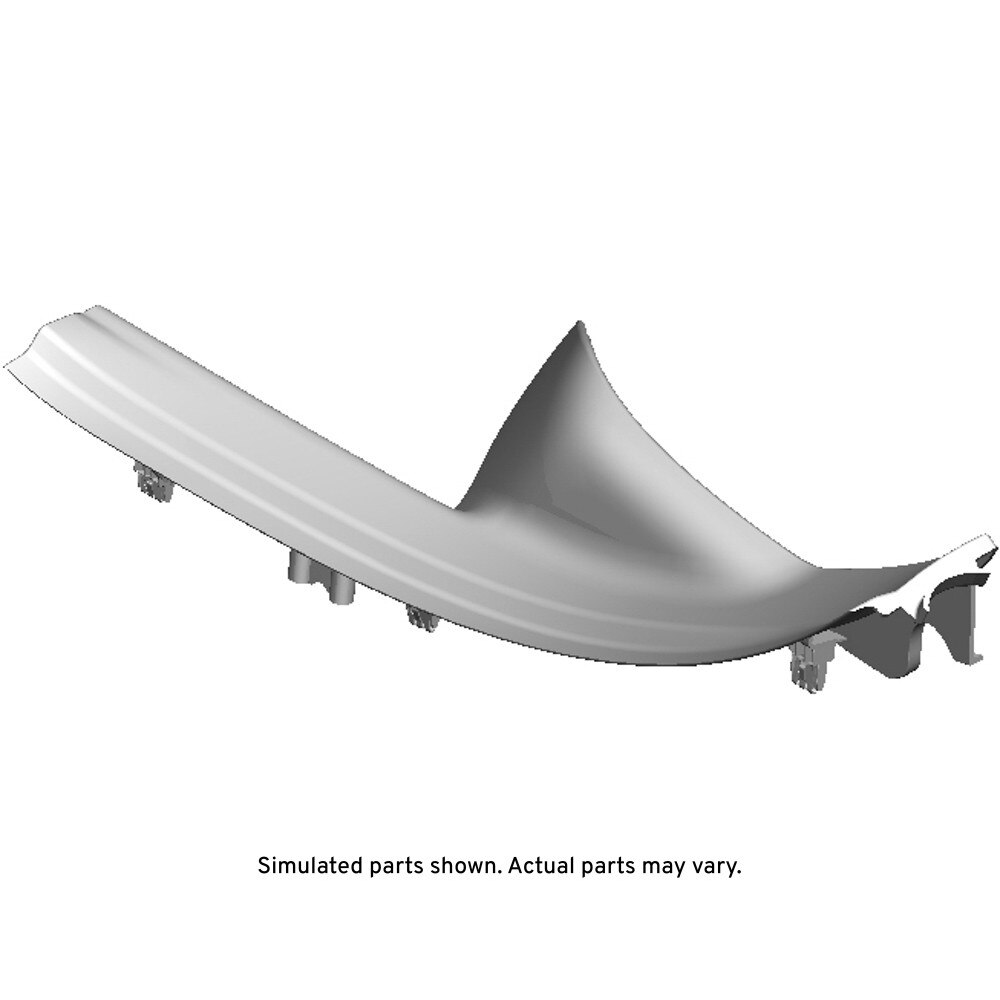 GM Genuine Parts Dark Ash Gray Rear Driver Side Door Sill Trim Plate