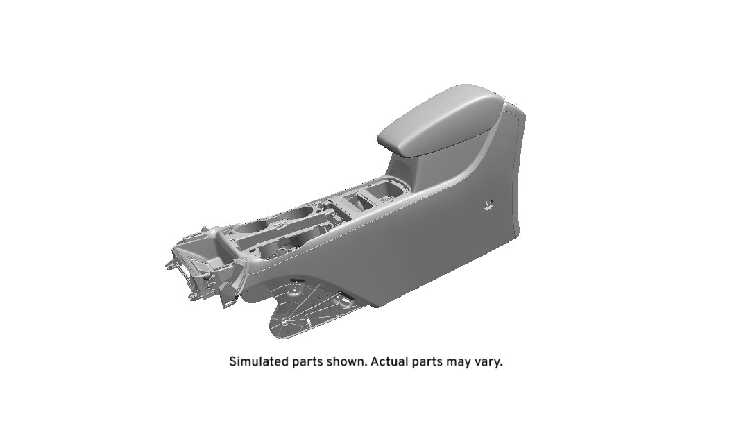 GM Genuine Parts Dark Atmosphere Front Floor Console