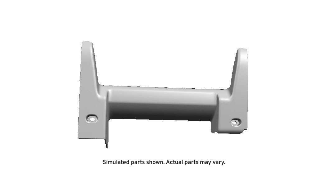 GM Genuine Parts Titanium Rear Passenger Side Seat Frame Rear Finish Cover