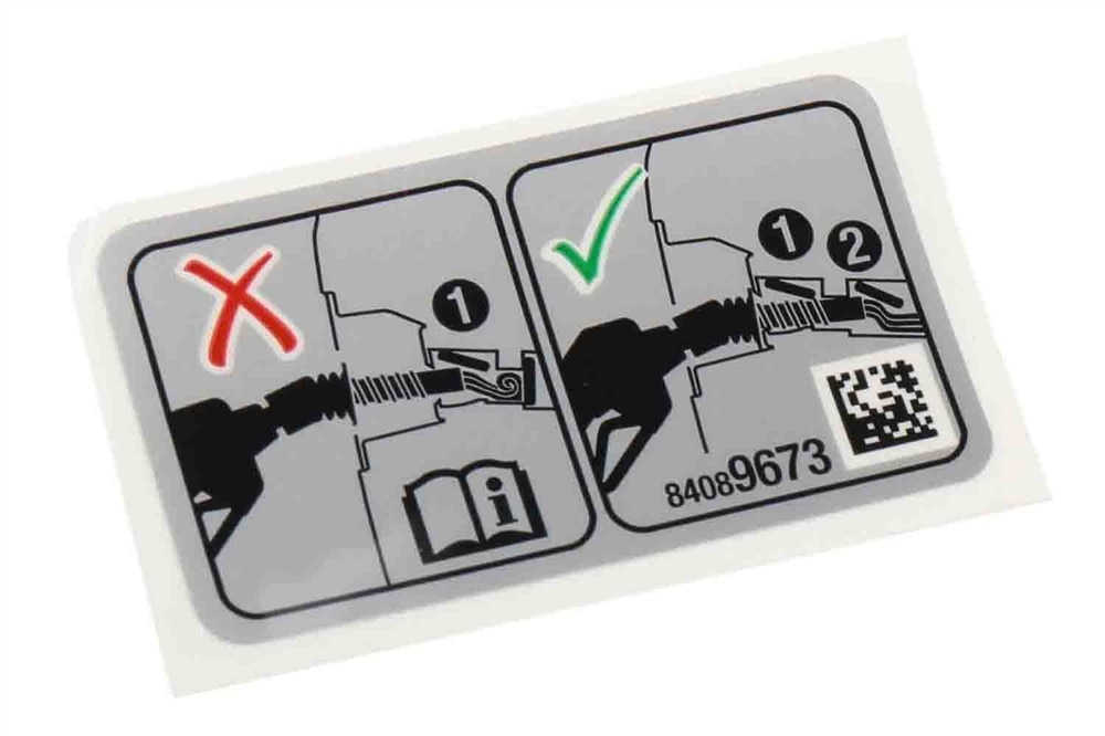 GM Genuine Parts Fuel Cap Information Label