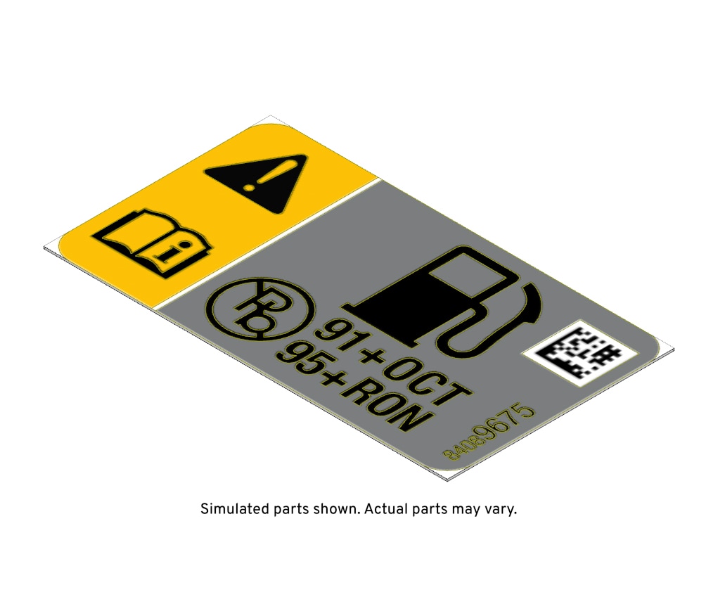 GM Genuine Parts Caution Label