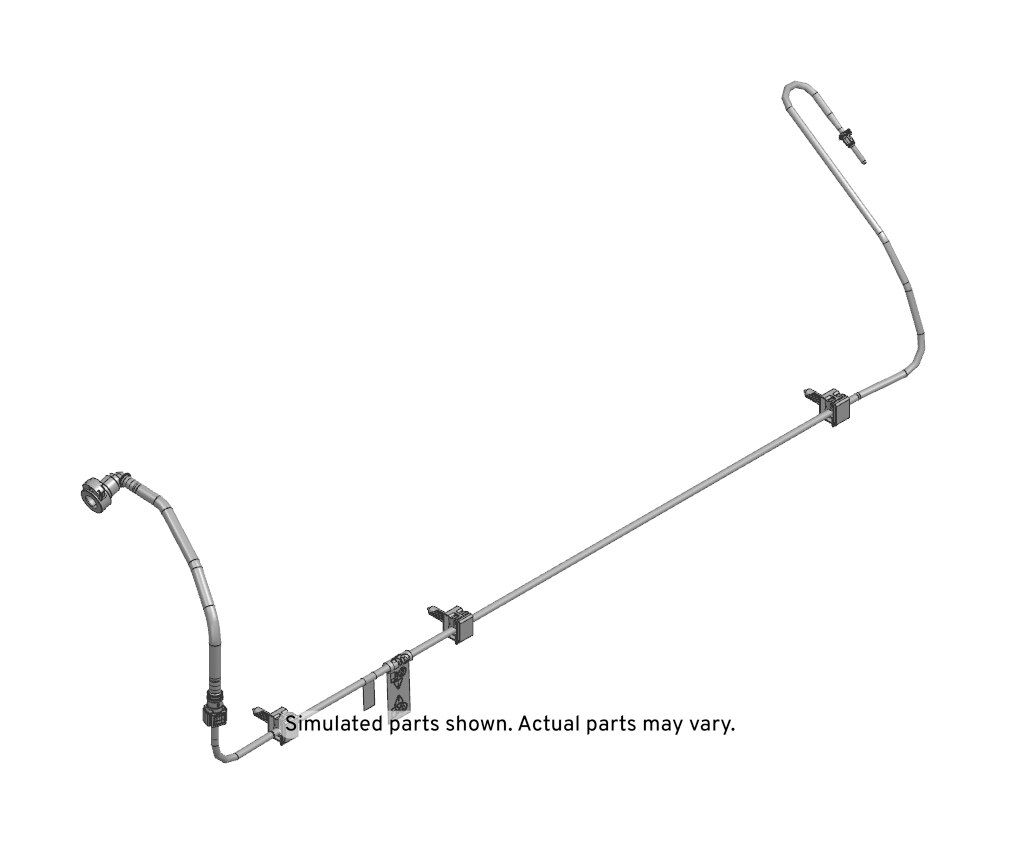 GM Genuine Parts Fuel Feed Hydrocarbon Injection Front Pipe