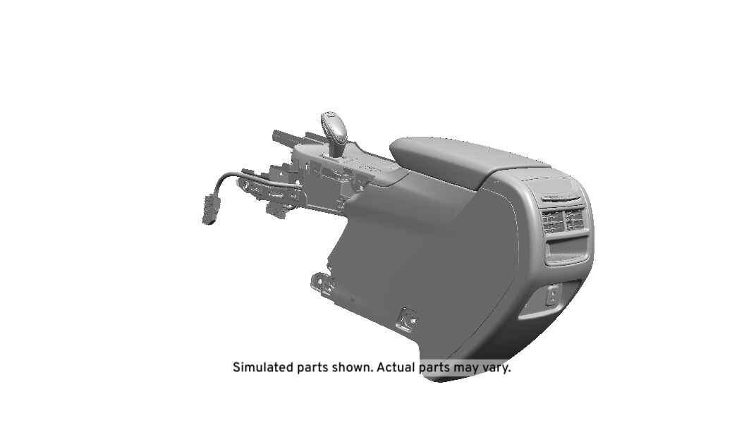 GM Genuine Parts Jet Black Front Floor Console