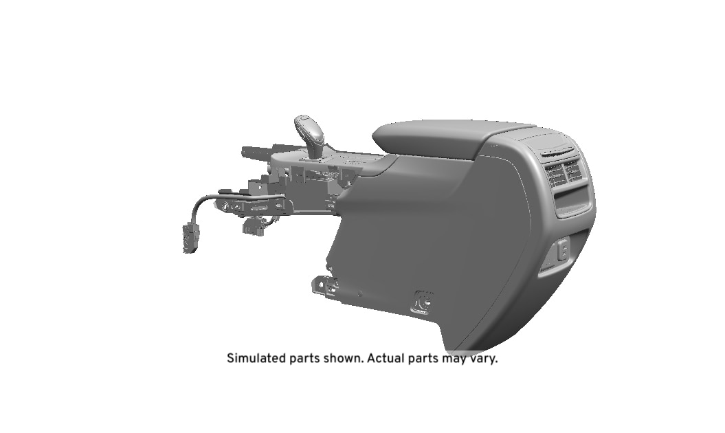 GM Genuine Parts Jet Black Front Floor Console