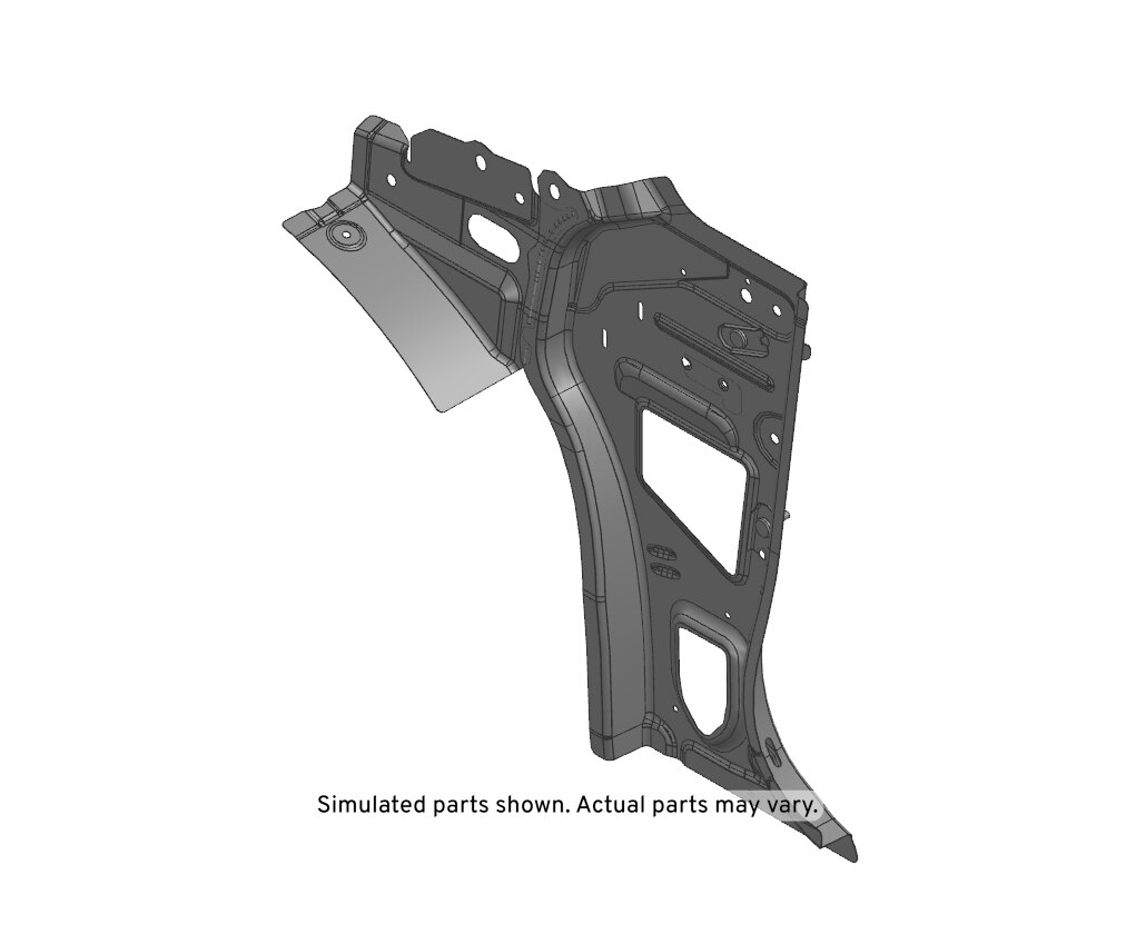 GM Genuine Parts Driver Side Body Hinge Pillar Inner Panel