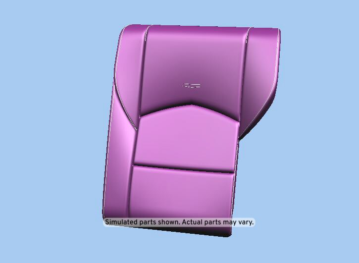 GM Genuine Parts Light Platinum Rear Driver Side Seat Back Cover