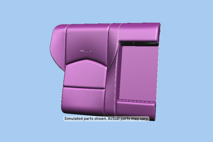 GM Genuine Parts Jet Black Rear Passenger Side Seat Back Cover