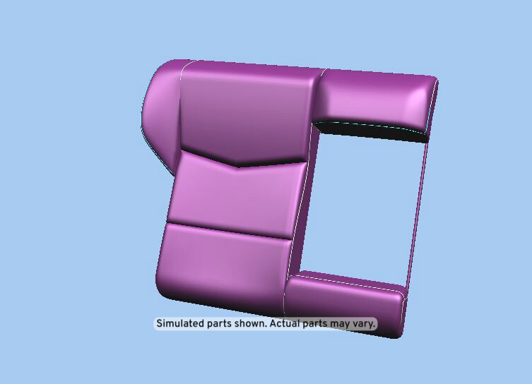 GM Genuine Parts Light Neutral Rear Passenger Side Seat Back Cover