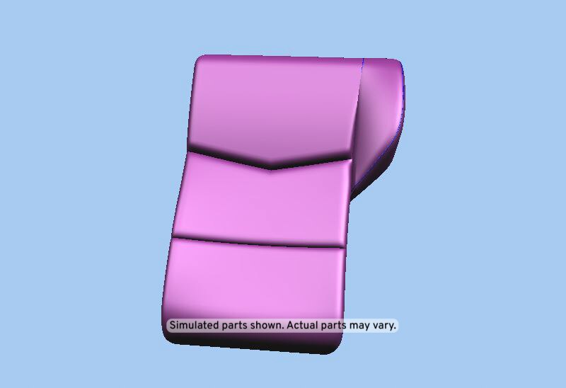 GM Genuine Parts Jet Black Rear Driver Side Seat Back Cover