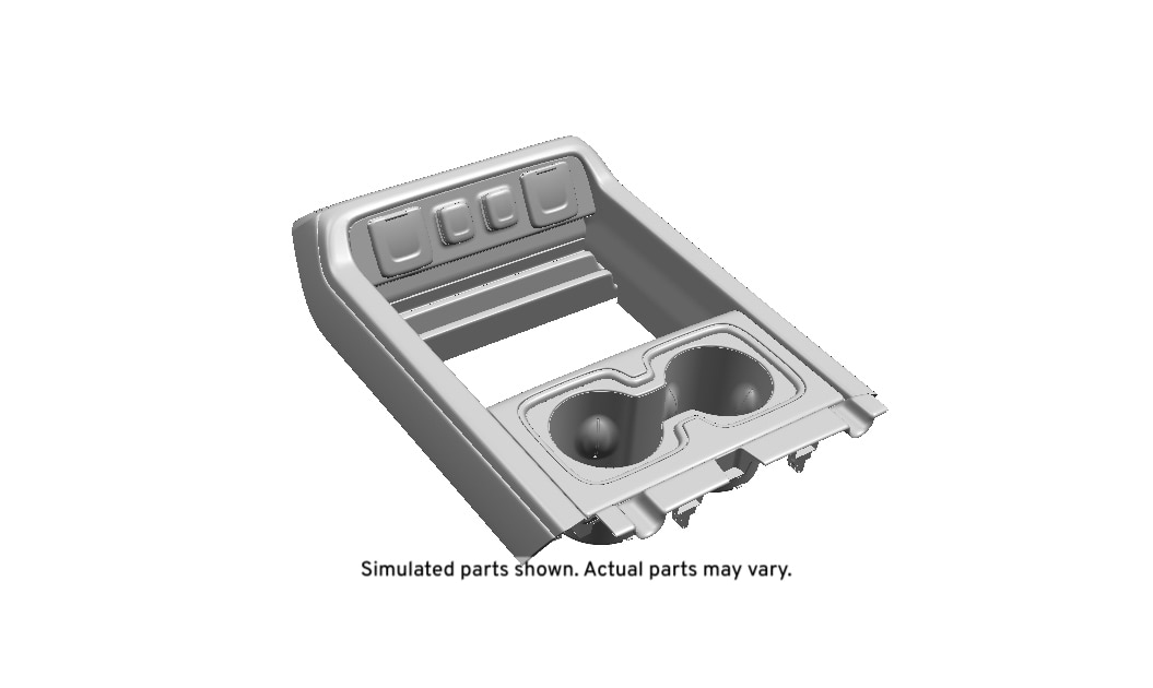 GM Genuine Parts Synthesis Front Floor Console Trim Plate