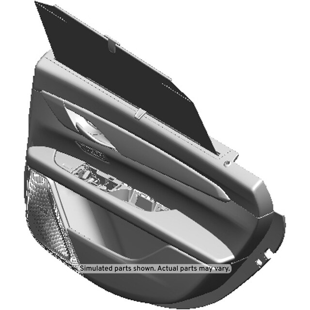 GM Genuine Parts Jet Black Rear Passenger Side Door Trim