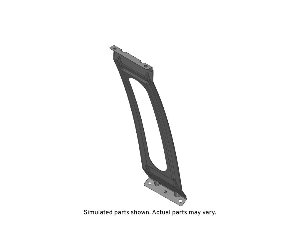 GM Genuine Parts Jet Black Rear Passenger Side Door Window Guard Bar