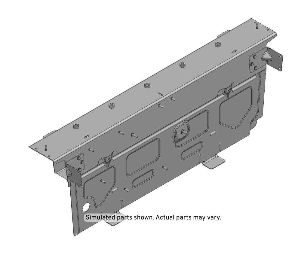 GM Genuine Parts Passenger Side Floor Panel Number 6 Cross Bar
