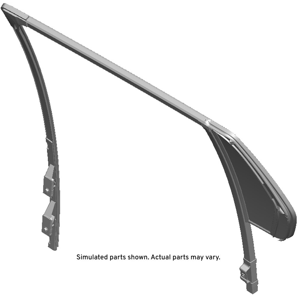 GM Genuine Parts Rear Passenger Side Door Window Weatherstrip