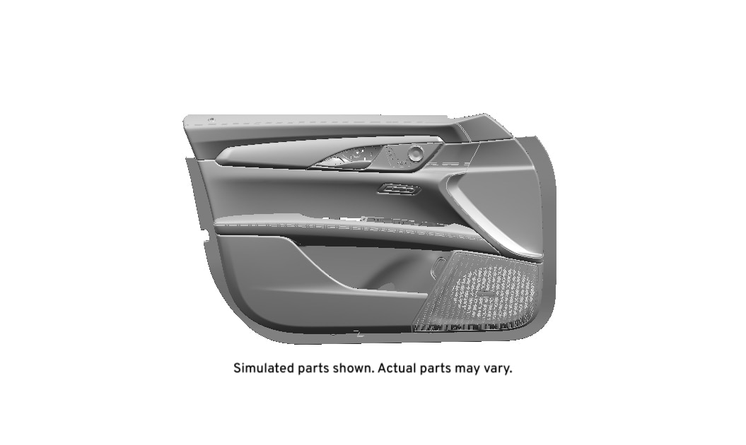 GM Genuine Parts Jet Black Front Driver Side Door Trim