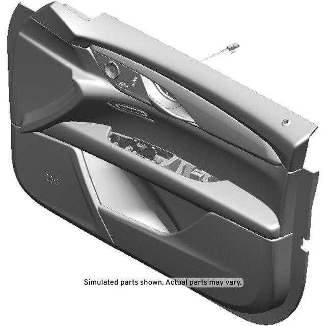 GM Genuine Parts Jet Black Front Passenger Side Door Trim