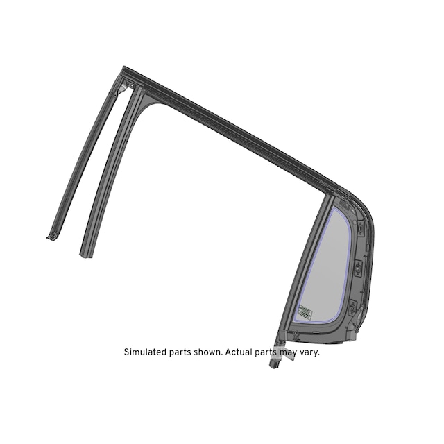 GM Genuine Parts Rear Driver Side Door Window Weatherstrip