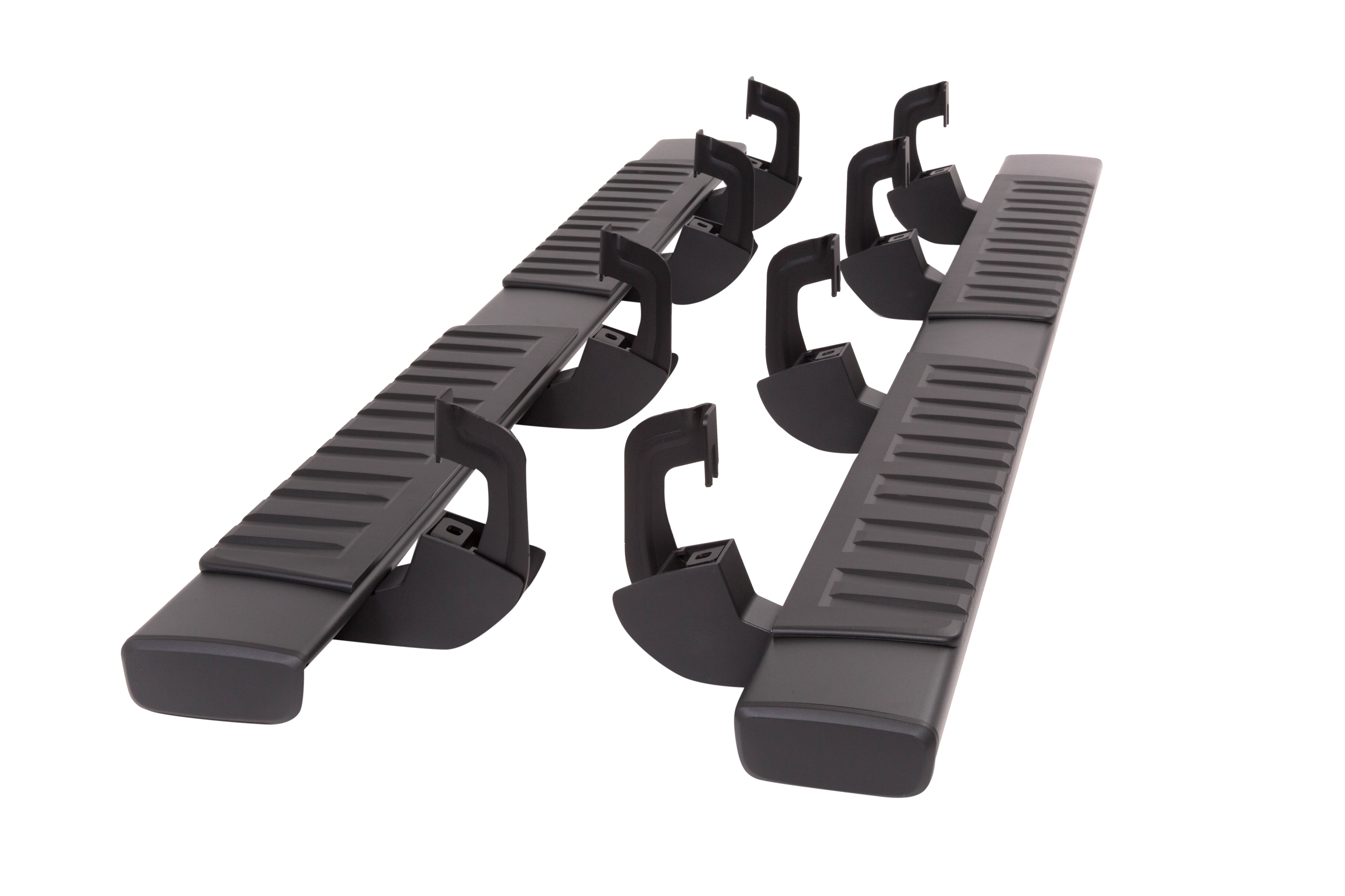 GMC Crew Cab 6-Inch Rectangular Assist Steps in Black