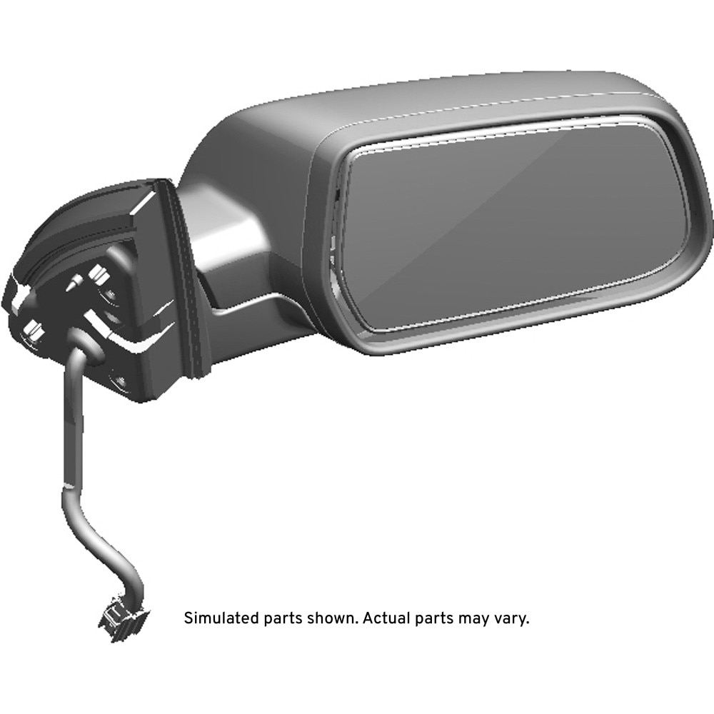 GM Genuine Parts Black Passenger Side Door Mirror