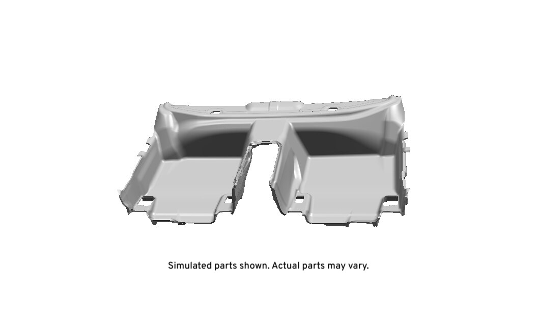 GM Genuine Parts Jet Black Rear Floor Panel Carpet