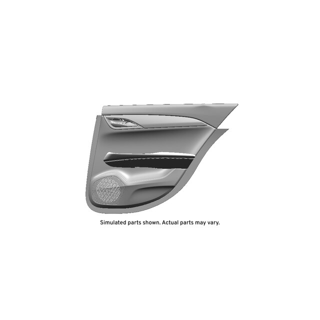 GM Genuine Parts Jet Black Rear Passenger Side Door Trim