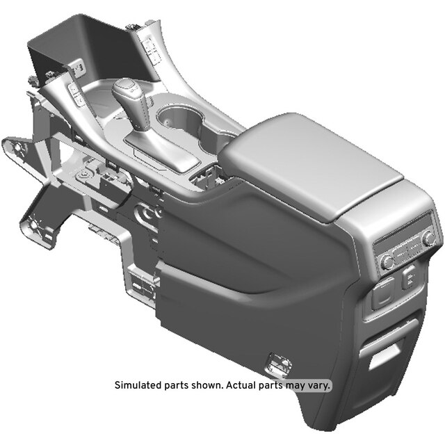 GM Genuine Parts Light Ash Gray Front Floor Console