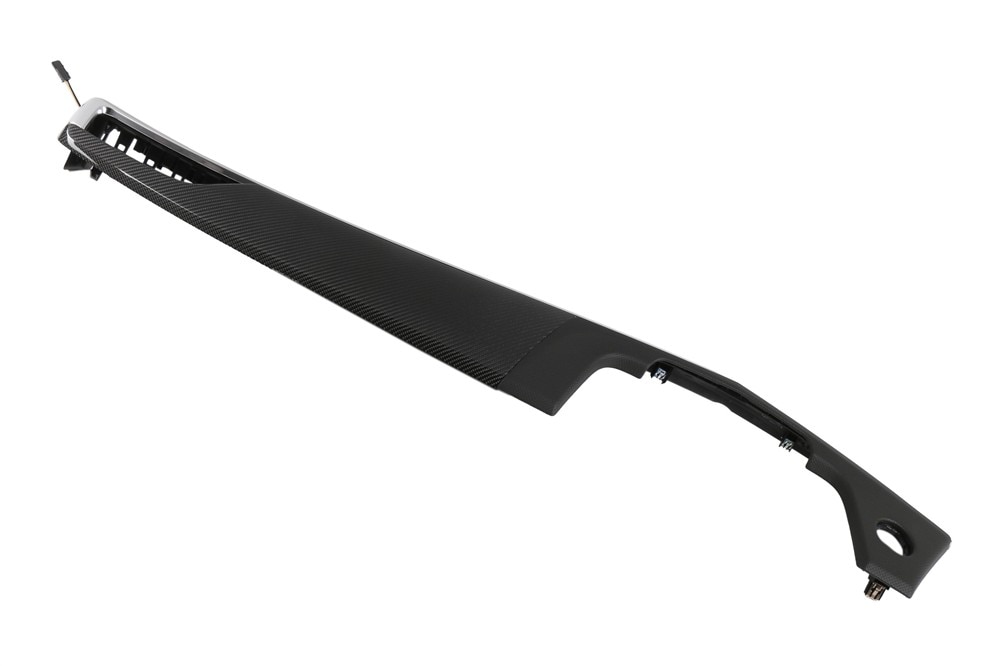 GM Genuine Parts Fine Twill Weave Carbon Passenger Side Instrument Panel Lower Trim Plate Applique