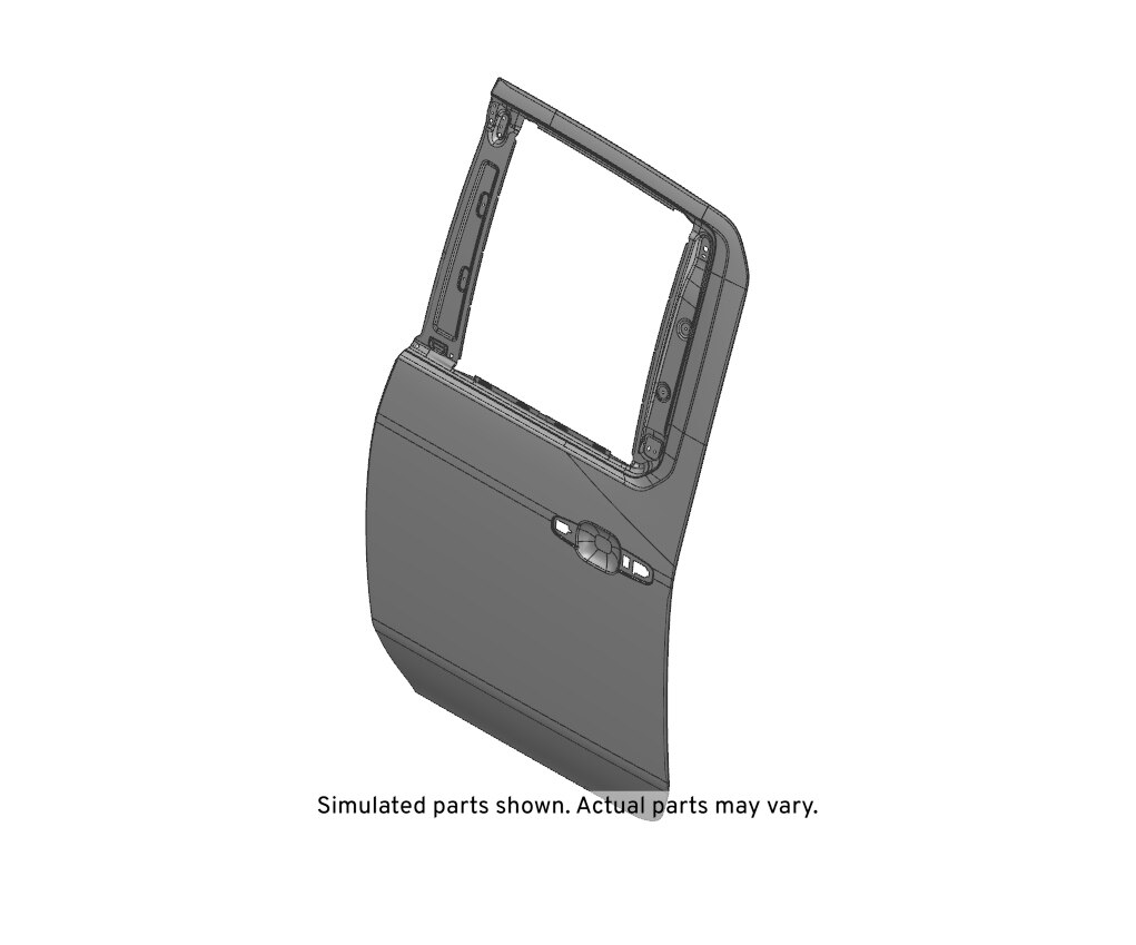 GM Genuine Parts Rear Driver Side Door Outer Panel