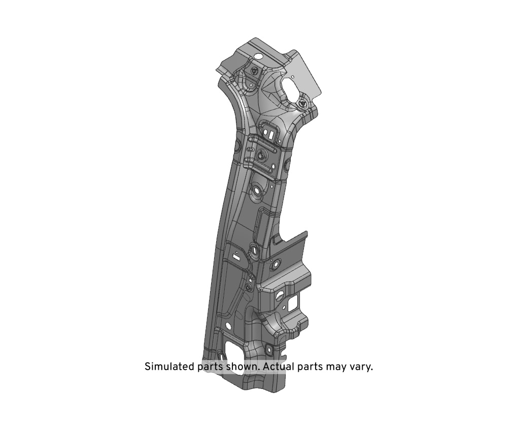 GM Genuine Parts Driver Side Body Lock Pillar Inner Panel