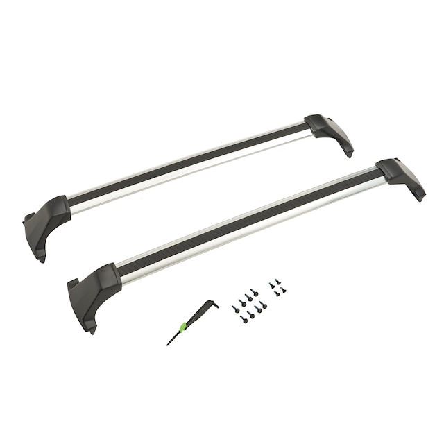 Cadillac Roof Rack Cross Rail Package in Bright Anodized Aluminum 