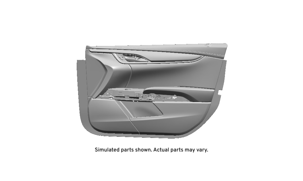 GM Genuine Parts Cocoa Passenger Side Front Door Trim