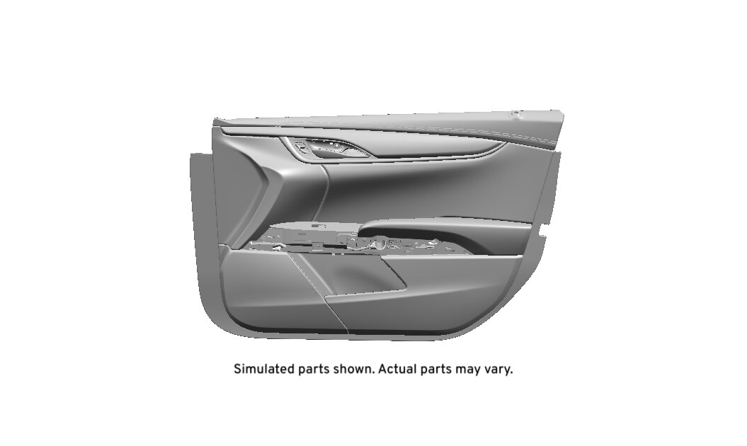 GM Genuine Parts Jet Black Front Passenger Side Door Trim