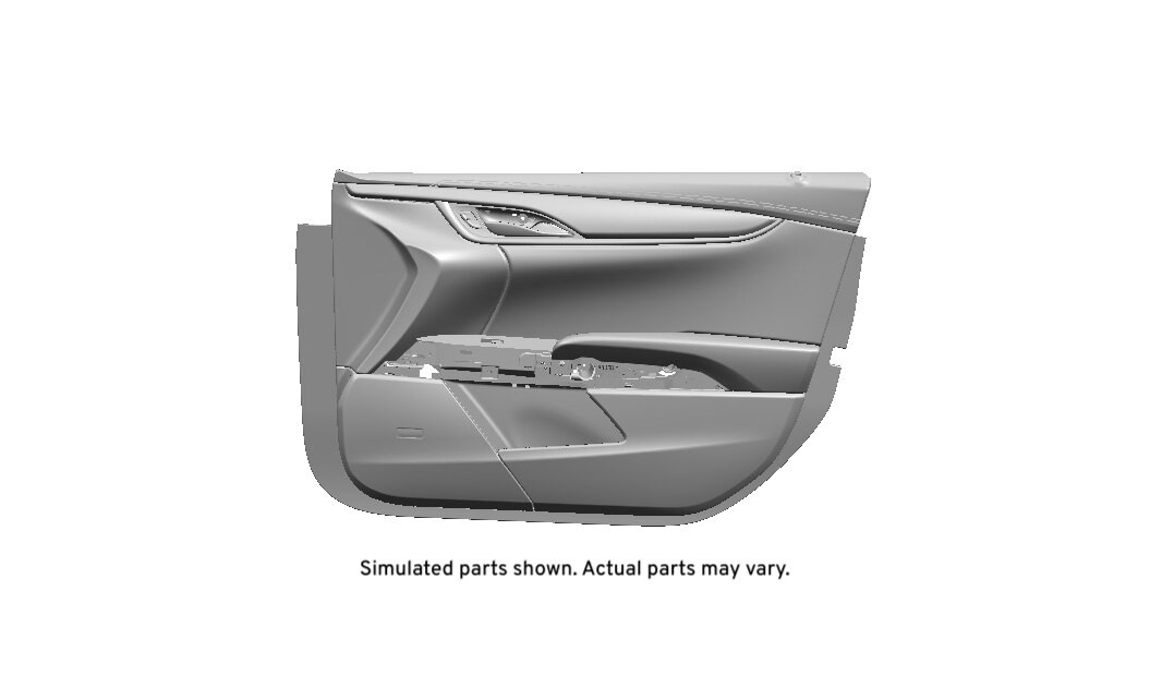 GM Genuine Parts Jet Black Front Passenger Side Door Trim